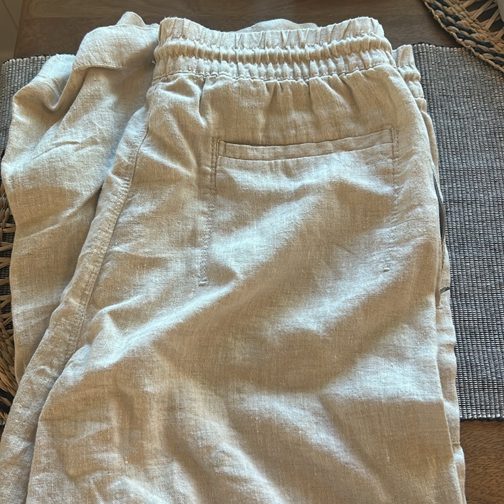 NWT Athleta Linen Wide Leg Pant L - Picture 5 of 5